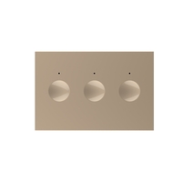 Modul intrerupator triplu cu touch Livolo standard Italian, Serie noua, auriu