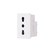 Modul Priza Simpla Ingusta LUXION, Standard Italian, alb