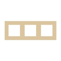 Rama Tripla LUXION Din Sticla, auriu