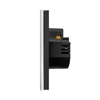 Intrerupator Cvadruplu cu Touch din Sticla LUXION, 500W, negru