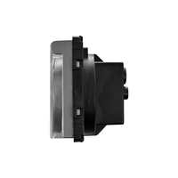 Modul Priza Simpla cu Capac Fara Rama Din Sticla LUXION, gri