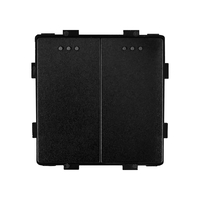 Modul Intrerupator Dublu Mecanic LUXION, negru