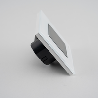 Termostat Wi-Fi pentru incalzirea electrica LUXION cu Rama din Sticla, alb