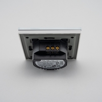 Intrerupator Dublu cu Touch din Sticla LUXION, 500W, alb