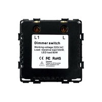 Modul Intrerupator Mecanic cu Variator LUXION, negru