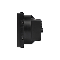 Modul Priza Simpla Fara Rama Din Sticla LUXION, negru