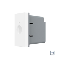 Modul intrerupator simplu cap scara / cruce cu touch Livolo 1M standard Italian, Serie noua, alb