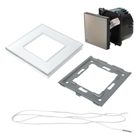 Termostat Wi-Fi pentru incalzirea electrica LUXION cu Rama din Sticla, alb