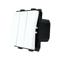 Modul Intrerupator Triplu Mecanic LUXION, alb