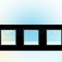 Rama cvintuplu din sticla Livolo, negru