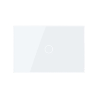 Panou intrerupator simplu cu touch Livolo din sticla, standard Italian - Serie noua, alb