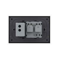 Priza simpla cu USB Livolo standard italian, negru