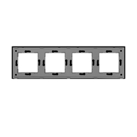 Rama Cvadrupla LUXION Din Sticla, negru