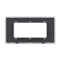 Rama din sticla Livolo standard Italian 4 module - Serie noua, alb