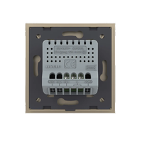 Intrerupator Simplu cu Timer LIVOLO Din Sticla - Serie Noua, auriu