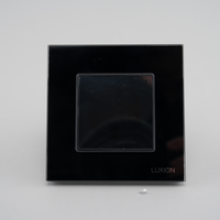 Termostat Wi-Fi pentru incalzirea electrica LUXION cu Rama din Sticla, negru