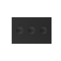 Modul intrerupator triplu cu touch Livolo standard Italian, Serie noua, negru