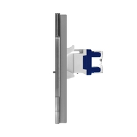 Priza TV + Internet cu Rama din Sticla LUXION, gri