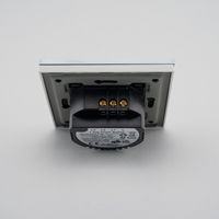 Intrerupator Dublu cu Touch din Sticla LUXION, alb