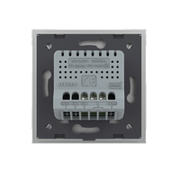 Intrerupator Simplu cu Timer LIVOLO Din Sticla - Serie Noua, gri