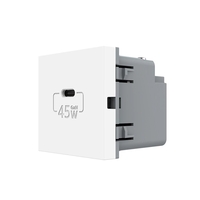Modul Priza USB Tip C Livolo - Serie Noua, alb