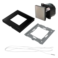 Termostat Wi-Fi pentru incalzirea electrica LUXION cu Rama din Sticla, negru