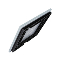 Panou intrerupator simplu cu touch Livolo din sticla, alb