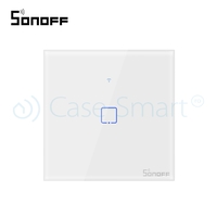 Intrerupator simplu cu touch Sonoff T1EU1C, Wi-Fi + RF, Control de pe telefonul mobil