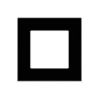 Rama Simpla LUXION Din Sticla, negru