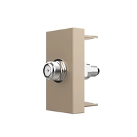 Priza TV satelit Livolo fara rama sticla, auriu