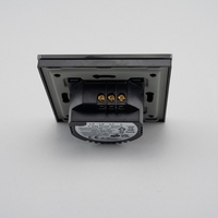 Intrerupator Dublu cu Touch din Sticla LUXION, 500W, negru