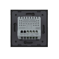 Intrerupator Simplu Cap Scara / Cruce LIVOLO cu Touch - Serie Noua, negru