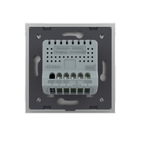 Intrerupator Dublu Cap Scara / Cruce cu Variator si Touch LIVOLO - Serie Noua, gri