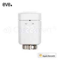 Valva inteligenta pentru calorifer Eve Thermo cu LED, Control tactil, Control vocal, Compatibil cu Apple HomeKit