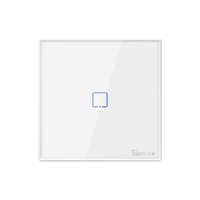 Telecomanda Sonoff T2EU1C-RF cu 1 canal, 433 MHz, Semnal RF, Alb