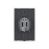 Intrerupator Simplu cu Touch Livolo cu Rama Din Sticla 1M - Serie Noua, alb