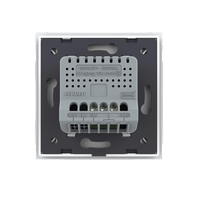 Intrerupator simplu wireless cu touch Livolo din sticla, Serie noua, alb