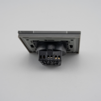 Priza Simpla LUXION cu Rama din Sticla, gri