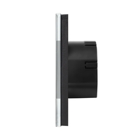 Termostat Wi-Fi pentru incalzirea electrica LUXION cu Rama din Sticla, negru