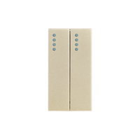 Modul Intrerupator Dublu Cap-Scara Mecanic 2M / 1M LUXION, Standard Italian, auriu