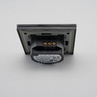 Intrerupator Dublu cu Touch din Sticla LUXION, negru