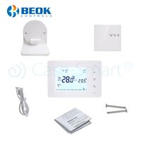 Termostat Wi-Fi pentru centrala termica pe gaz si incalzire in pardoseala cu agent termic BeOk BOT306RF-WIFI, Programabil, Memorare setari, Anti-inghet, Control de pe telefonul mobil