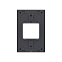 Rama din sticla Livolo standard Italian 2 module - Serie noua, negru