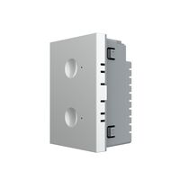 Modul intrerupator dublu cap scara / cap cruce cu touch Livolo standard Italian, Serie noua, gri