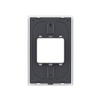 Rama din sticla Livolo standard Italian 2 module - Serie noua, alb