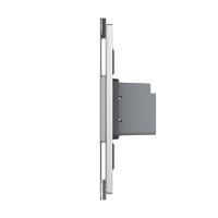 Intrerupator Simplu cu Touch Livolo cu Rama Din Sticla 1M, Zigbee EC, gri