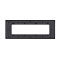 Rama din sticla Livolo standard Italian 6/7 module - Serie noua, negru