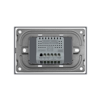 Intrerupator Dublu Cap Scara / Cruce Wireless cu Touch LIVOLO din Sticla – Standard Italian, auriu