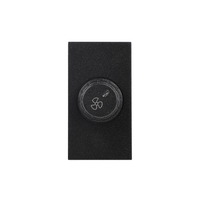 Modul Comutator Pentru Ventilator 1M LUXION, Standard Italian, negru