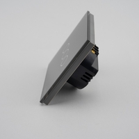 Intrerupator Triplu cu Touch din Sticla LUXION, 500W, gri